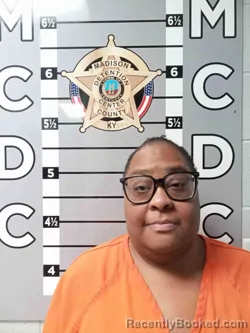 Mugshot of Donna Brown booked in Madison County, Kentucky on October 3, 2026