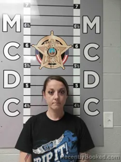 Mugshot of Courtney Daniels booked in Madison County, Kentucky on October 4, 2026