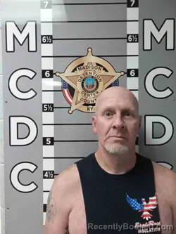 Mugshot of TRAVIS HACKER booked in Madison County, Kentucky on August 4, 2026