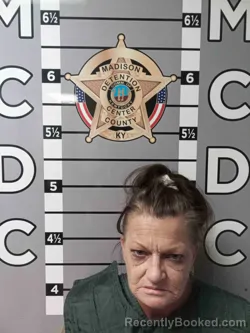 Mugshot of Jeanie Johnson booked in Madison County, Kentucky on October 25, 2026