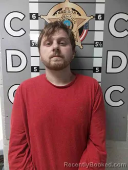Mugshot of Christian Ritchey booked in Madison County, Kentucky on August 6, 2026