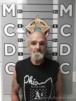 Mugshot of Linville Hall booked in Madison County, Kentucky on August 24, 2026