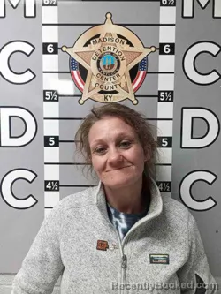Mugshot of REBECCA HACKER booked in Madison County, Kentucky on May 4, 2026