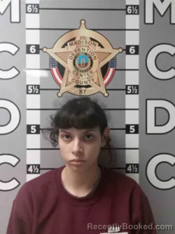 Mugshot of Aracely Hernandez booked in Madison County, Kentucky on September 16, 2026