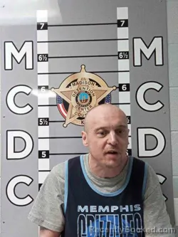 Mugshot of Dallas Roach booked in Madison County, Kentucky on September 14, 2026
