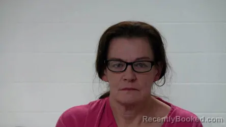 Mugshot of MARY EVELYN ARAUS booked in Marion County, Kentucky on April 2, 2026