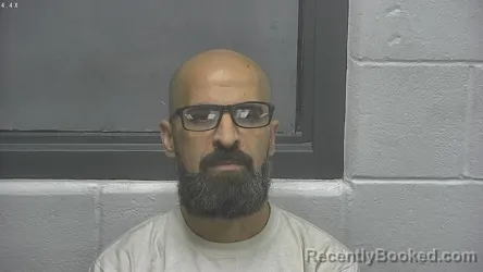Mugshot of Ashraf Esmail booked in Meade County, Kentucky on September 26, 2026
