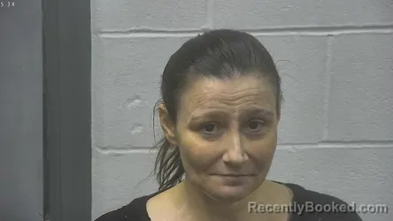 Mugshot of AMBER MARIE JONES booked in Meade County, Kentucky on April 8, 2026