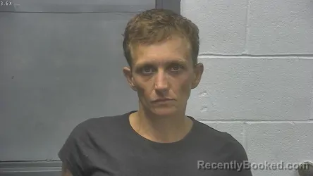 Mugshot of Christy Lane Carman booked in Meade County, Kentucky on August 11, 2026