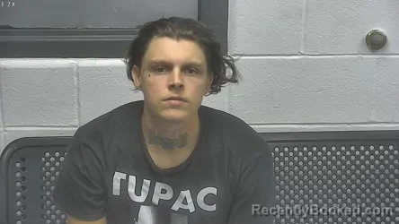 Mugshot of Hunter Alexander Quill booked in Meade County, Kentucky on August 8, 2026