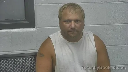 Mugshot of JUSTIN WAYNE HUMPHERY booked in Meade County, Kentucky on July 21, 2026