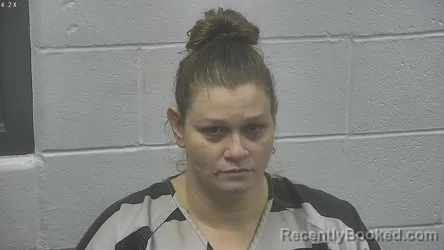 Mugshot of SAMANTHA AMYE STEVENS booked in Meade County, Kentucky on June 18, 2026