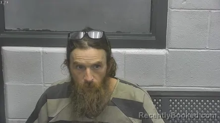 Mugshot of TIMOTHY AARON HUTCHINSON booked in Meade County, Kentucky on July 21, 2026