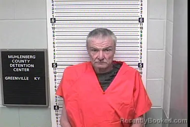 Mugshot of LARRY WAYNE HURLEY booked in Muhlenberg County, Kentucky on March 11, 2026