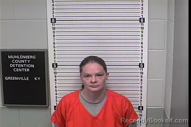 Mugshot of TORI BETH HILBURN booked in Muhlenberg County, Kentucky on March 22, 2026