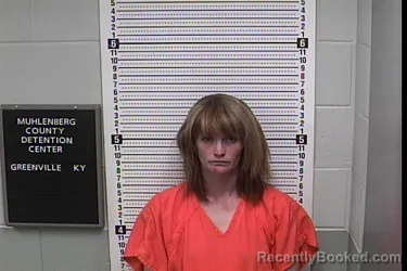 Mugshot of TAYLOR MARIE WHITE booked in Muhlenberg County, Kentucky on March 24, 2026