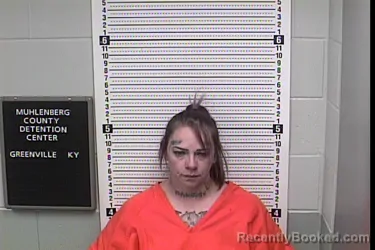 Mugshot of JEANA MARIE BLUE booked in Muhlenberg County, Kentucky on March 26, 2026