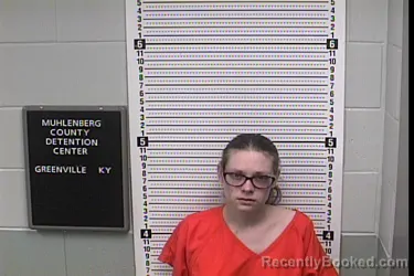 Mugshot of TIFFANY DAWN MEJIA booked in Muhlenberg County, Kentucky on April 1, 2026