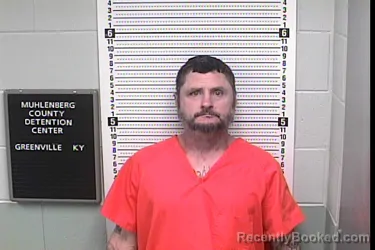 Mugshot of BRANDON LOWELL ELMS booked in Muhlenberg County, Kentucky on April 6, 2026