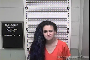 Mugshot of BRANDY NICOLE RAYIS booked in Muhlenberg County, Kentucky on April 9, 2026