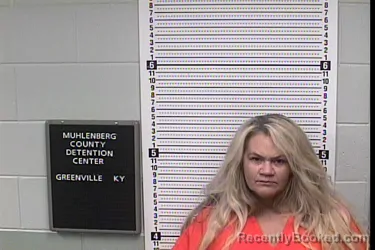 Mugshot of KIMBERLY DAWN TUCKER booked in Muhlenberg County, Kentucky on April 30, 2026