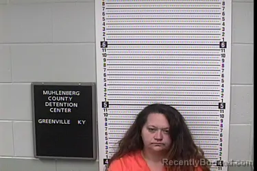 Mugshot of AMANDA DAWN JOHNSON booked in Muhlenberg County, Kentucky on May 1, 2026