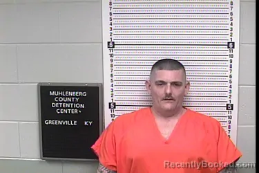 Mugshot of BRANDON EDWARD DEHART booked in Muhlenberg County, Kentucky on May 13, 2026
