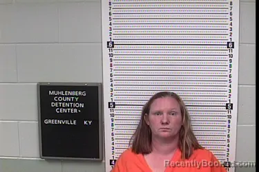 Mugshot of APRIL MICHELLE CLARK booked in Muhlenberg County, Kentucky on May 18, 2026