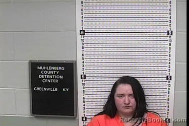Mugshot of LEAH RENEE CARROLL booked in Muhlenberg County, Kentucky on June 12, 2026