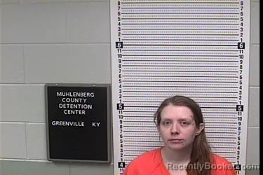 Mugshot of SYDNEY ELAINE HARKINS booked in Muhlenberg County, Kentucky on June 17, 2026