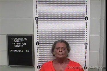 Mugshot of BEVERLY SUE EVANS booked in Muhlenberg County, Kentucky on June 23, 2026