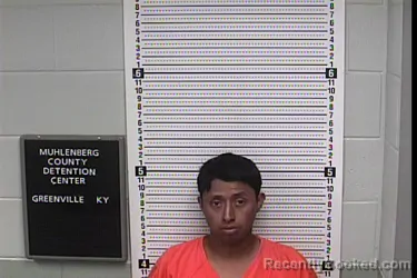 Mugshot of SEBASTIAN MATOM LOPEZ booked in Muhlenberg County, Kentucky on June 23, 2026