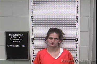 Mugshot of BREANNA LOUISE HARMON booked in Muhlenberg County, Kentucky on June 25, 2026