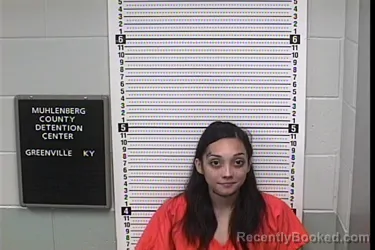 Mugshot of RENA MARIAFLORA PEREZ booked in Muhlenberg County, Kentucky on July 10, 2026