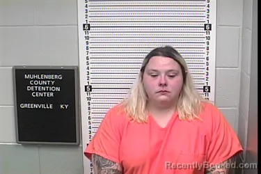 Mugshot of DESIREE NICHOLE MYERS booked in Muhlenberg County, Kentucky on August 2, 2026