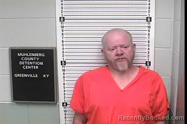 Mugshot of Jeffery Lynn Bratcher booked in Muhlenberg County, Kentucky on August 7, 2026
