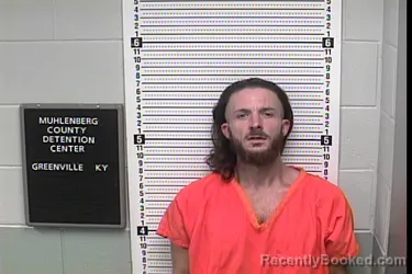 Mugshot of James Jacob Colby Gunn booked in Muhlenberg County, Kentucky on August 9, 2026