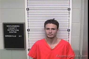 Mugshot of Jerry Daniel Hallam booked in Muhlenberg County, Kentucky on August 19, 2026