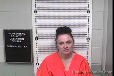 Mugshot of Amanda Dawn Feeback booked in Muhlenberg County, Kentucky on August 19, 2026