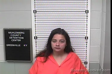 Mugshot of Kendra Skye Lancaster booked in Muhlenberg County, Kentucky on August 19, 2026