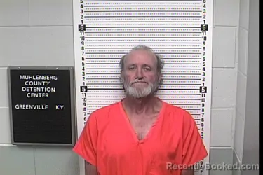 Mugshot of William Thomas Daugherty booked in Muhlenberg County, Kentucky on August 20, 2026