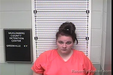 Mugshot of Mckenzie Leeann Miley booked in Muhlenberg County, Kentucky on August 21, 2026