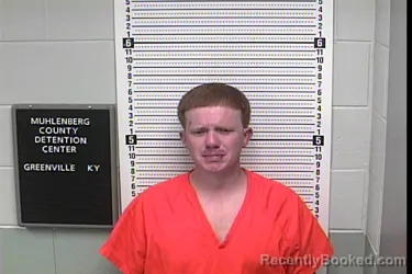 Mugshot of Dustin Charles Detalente booked in Muhlenberg County, Kentucky on August 21, 2026