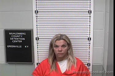 Mugshot of Heather Nicole Cook booked in Muhlenberg County, Kentucky on August 22, 2026
