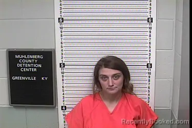 Mugshot of Lauren Michelle Mefford booked in Muhlenberg County, Kentucky on August 23, 2026
