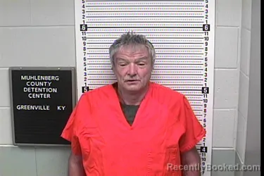 Mugshot of Larry Wayne Hurley booked in Muhlenberg County, Kentucky on August 24, 2026