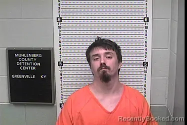 Mugshot of Skyler Dantin Sweeney booked in Muhlenberg County, Kentucky on August 25, 2026