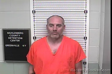 Mugshot of Timothy Lee Jernigan booked in Muhlenberg County, Kentucky on August 28, 2026
