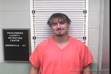 Mugshot of Cory Alexander Brown booked in Muhlenberg County, Kentucky on August 30, 2026