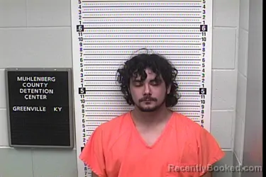 Mugshot of Christian Trey Deluga booked in Muhlenberg County, Kentucky on August 30, 2026